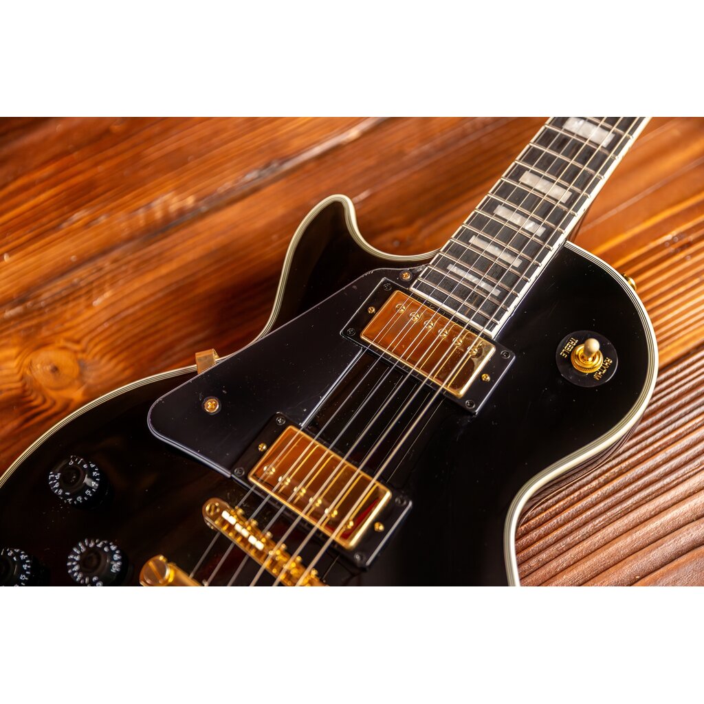 Epiphone Epiphone Les Paul Custom Left-Handed Electric Guitar, Ebony (In-Store Pickup Only)