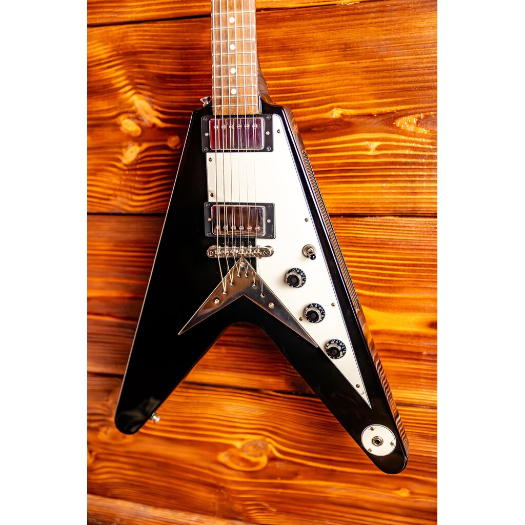 Epiphone Epiphone Flying V Electric Guitar, Ebony (In-Store Pickup Only)