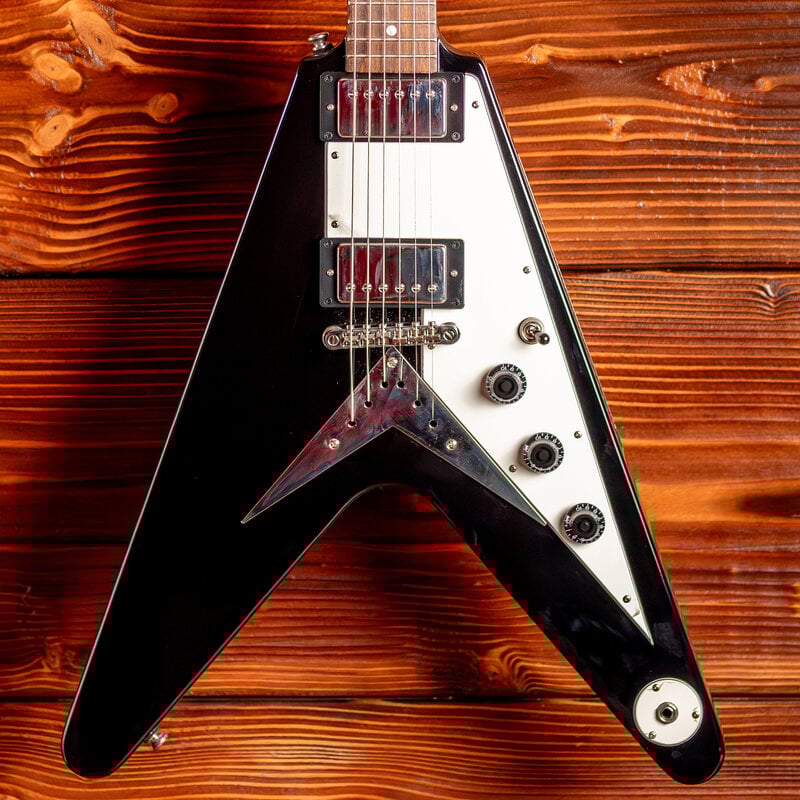 Epiphone Epiphone Flying V Electric Guitar, Ebony (In-Store Pickup Only)