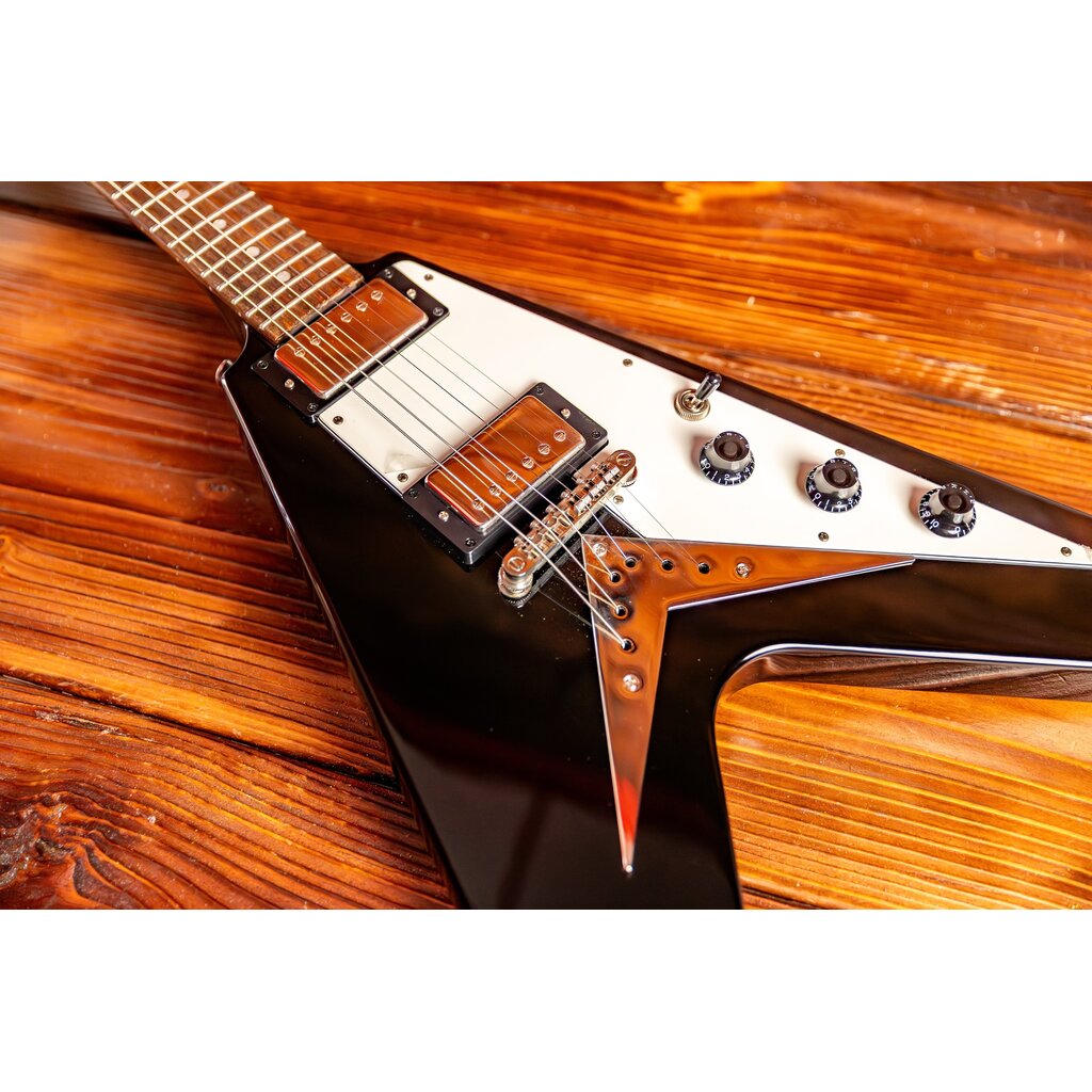 Epiphone Epiphone Flying V Electric Guitar, Ebony (In-Store Pickup Only)