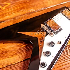 Epiphone Epiphone Flying V Electric Guitar, Ebony (In-Store Pickup Only)