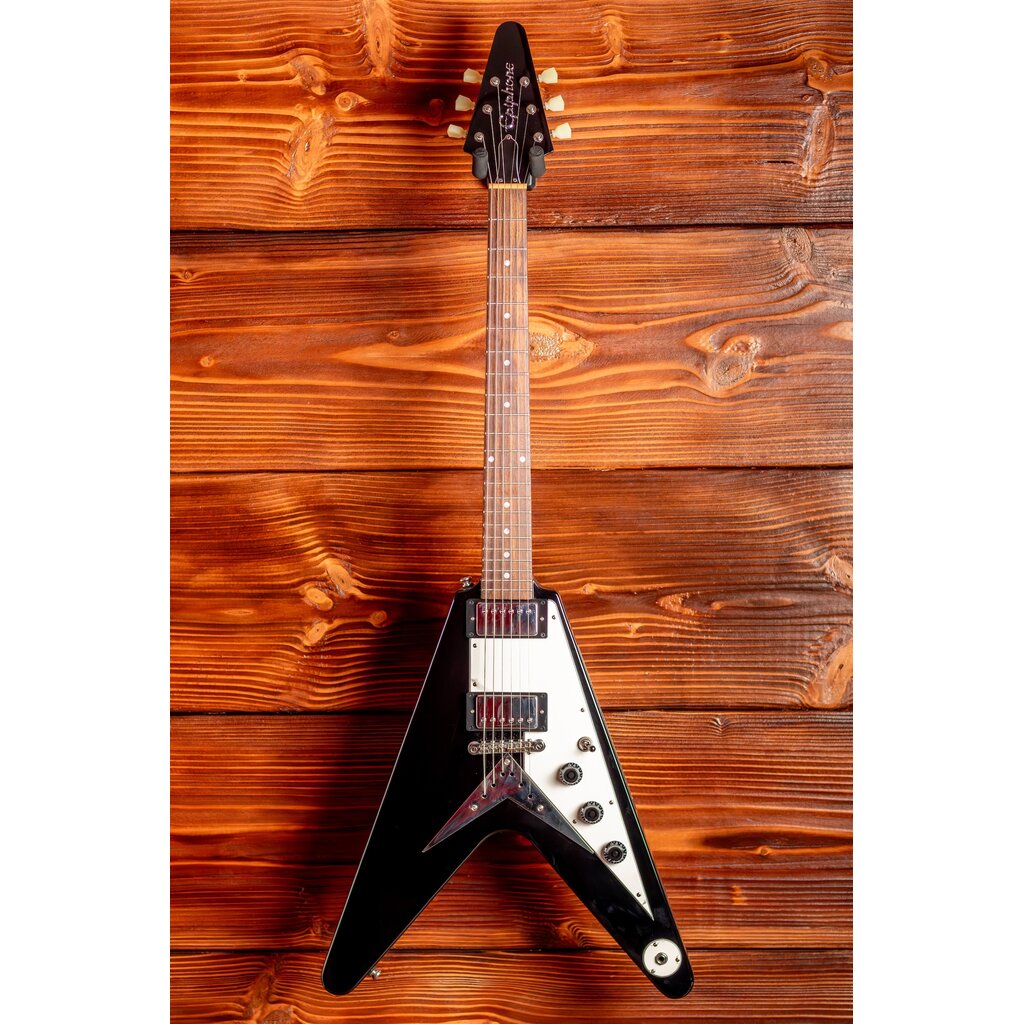 Epiphone Epiphone Flying V Electric Guitar, Ebony (In-Store Pickup Only)