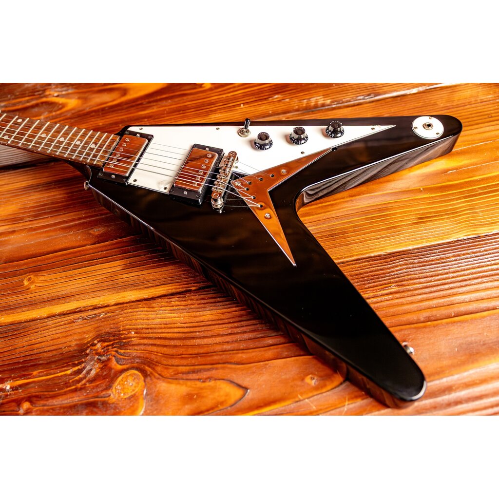 Epiphone Epiphone Flying V Electric Guitar, Ebony (In-Store Pickup Only)