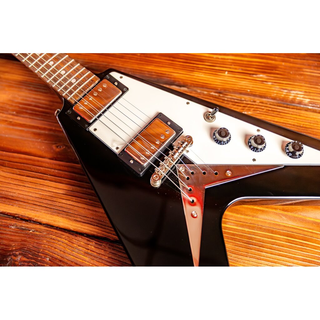 Epiphone Epiphone Flying V Electric Guitar, Ebony (In-Store Pickup Only)
