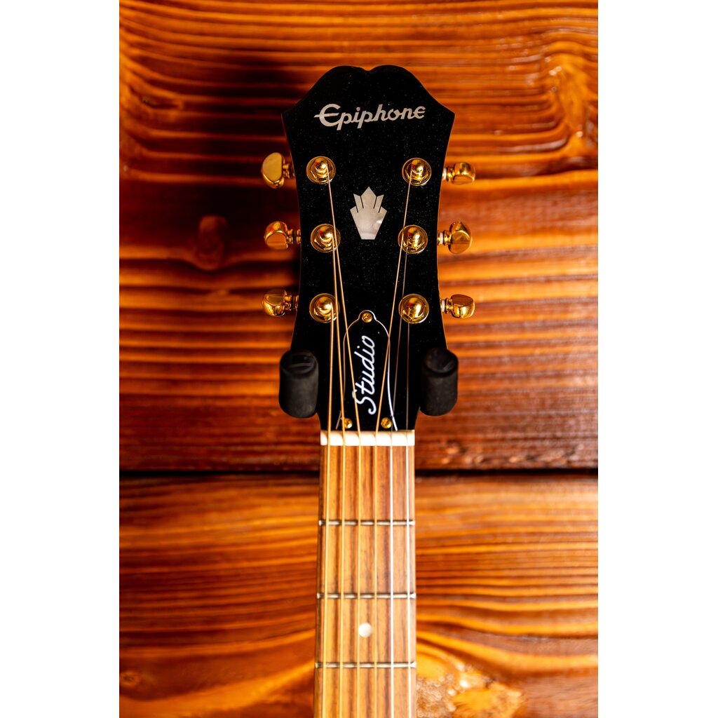 Epiphone Epiphone J-200 EC Studio Parlor Acoustic-Electric Guitar, Vintage Natural (In-Store Pickup Only)