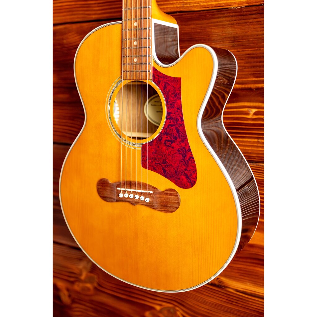 Epiphone Epiphone J-200 EC Studio Parlor Acoustic-Electric Guitar, Vintage Natural (In-Store Pickup Only)