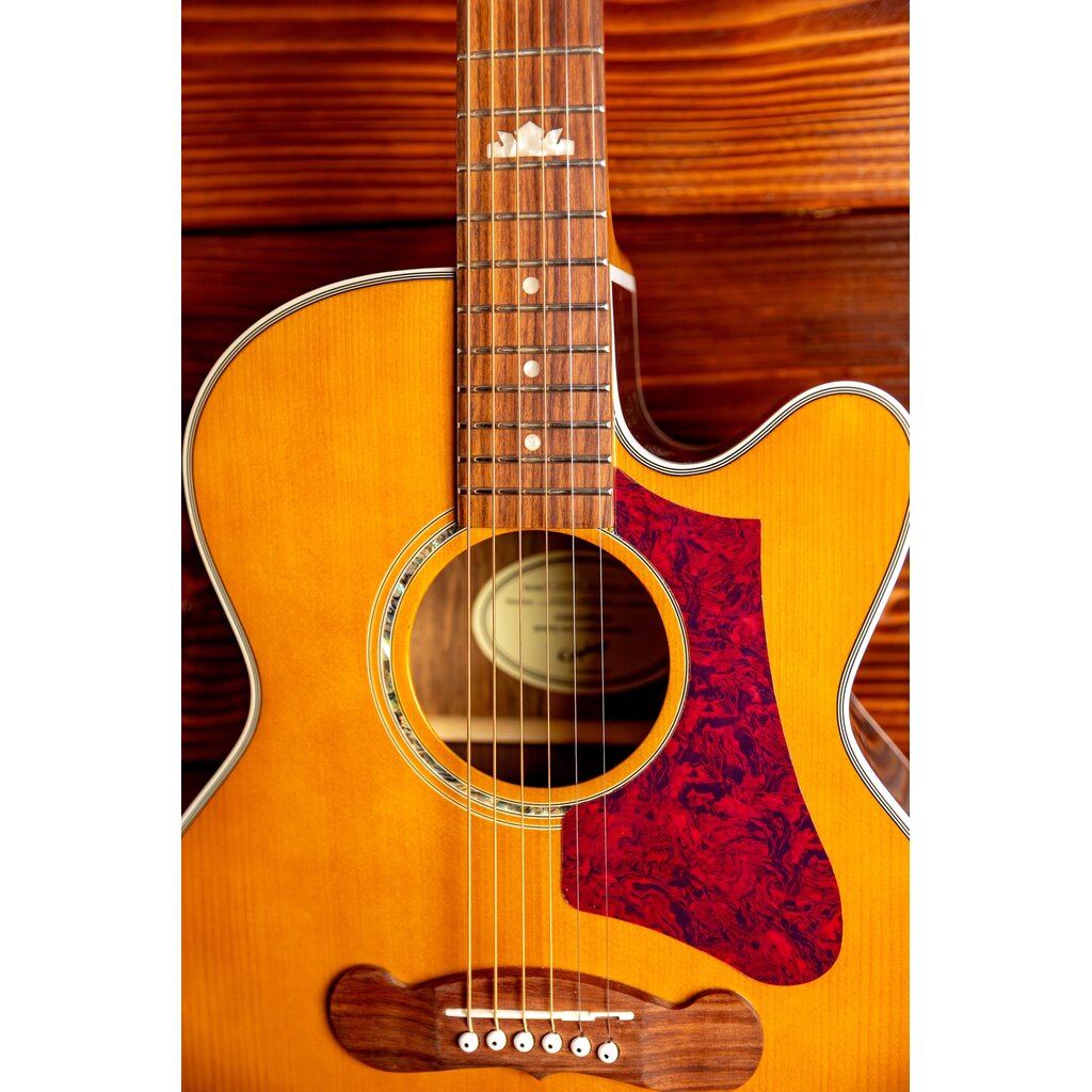 Epiphone Epiphone J-200 EC Studio Parlor Acoustic-Electric Guitar, Vintage Natural (In-Store Pickup Only)
