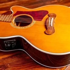 Epiphone Epiphone J-200 EC Studio Parlor Acoustic-Electric Guitar, Vintage Natural (In-Store Pickup Only)