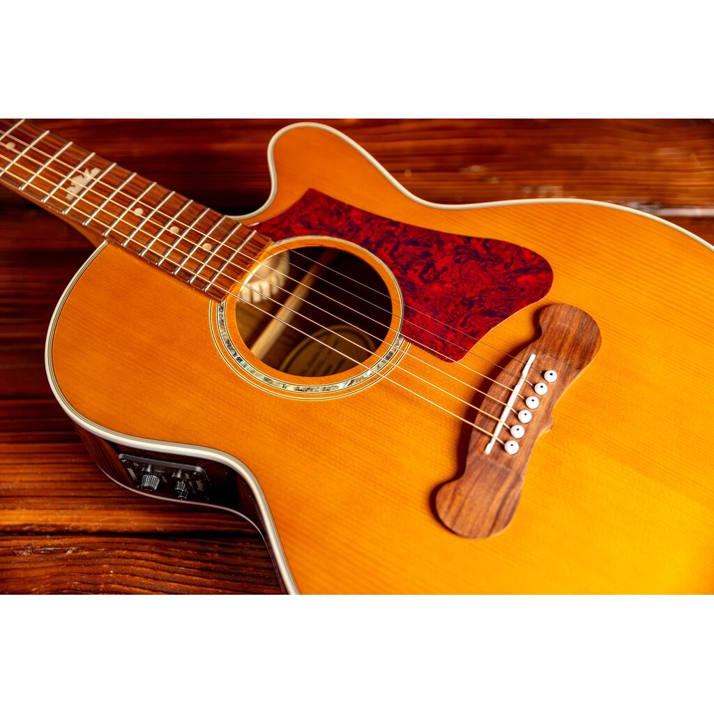 Epiphone Epiphone J-200 EC Studio Parlor Acoustic-Electric Guitar, Vintage Natural (In-Store Pickup Only)
