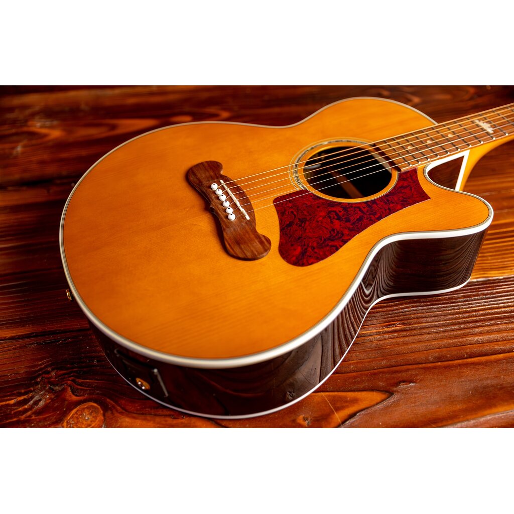 Epiphone Epiphone J-200 EC Studio Parlor Acoustic-Electric Guitar, Vintage Natural (In-Store Pickup Only)