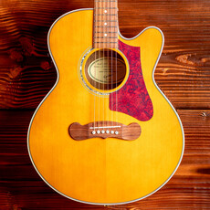 Epiphone Epiphone J-200 EC Studio Parlor Acoustic-Electric Guitar, Vintage Natural (In-Store Pickup Only)