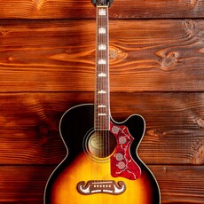 Epiphone Epiphone J-200 EC Studio Electric Acoustic Guitar, Vintage Sunburst (In-Store Pickup Only)