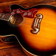 Epiphone Epiphone J-200 EC Studio Electric Acoustic Guitar, Vintage Sunburst (In-Store Pickup Only)