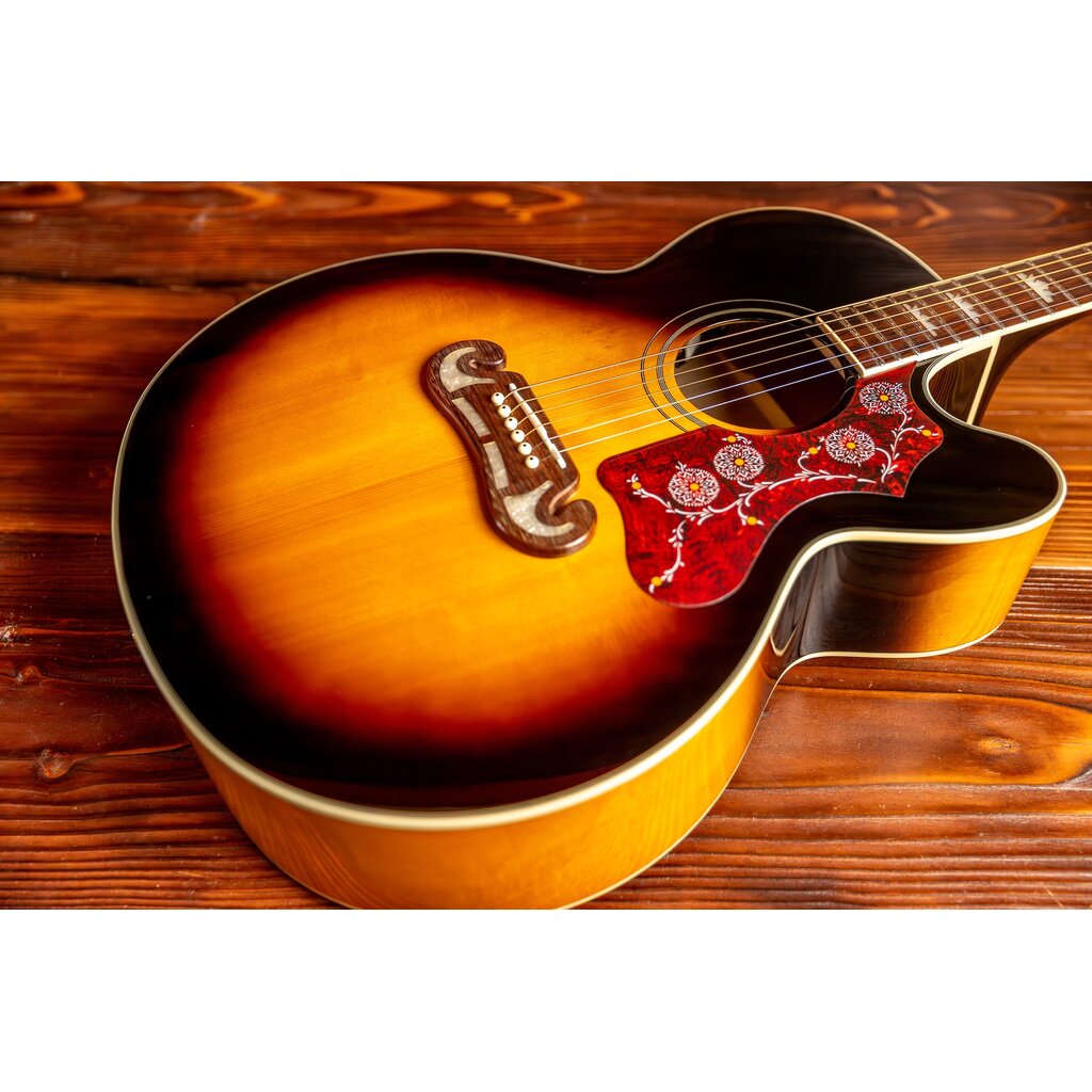 Epiphone Epiphone J-200 EC Studio Electric Acoustic Guitar, Vintage Sunburst (In-Store Pickup Only)