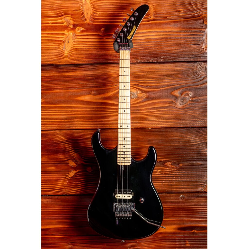 Kramer Kramer "The 84" Electric Guitar, Ebony (w/ EVH® D-Tuna)