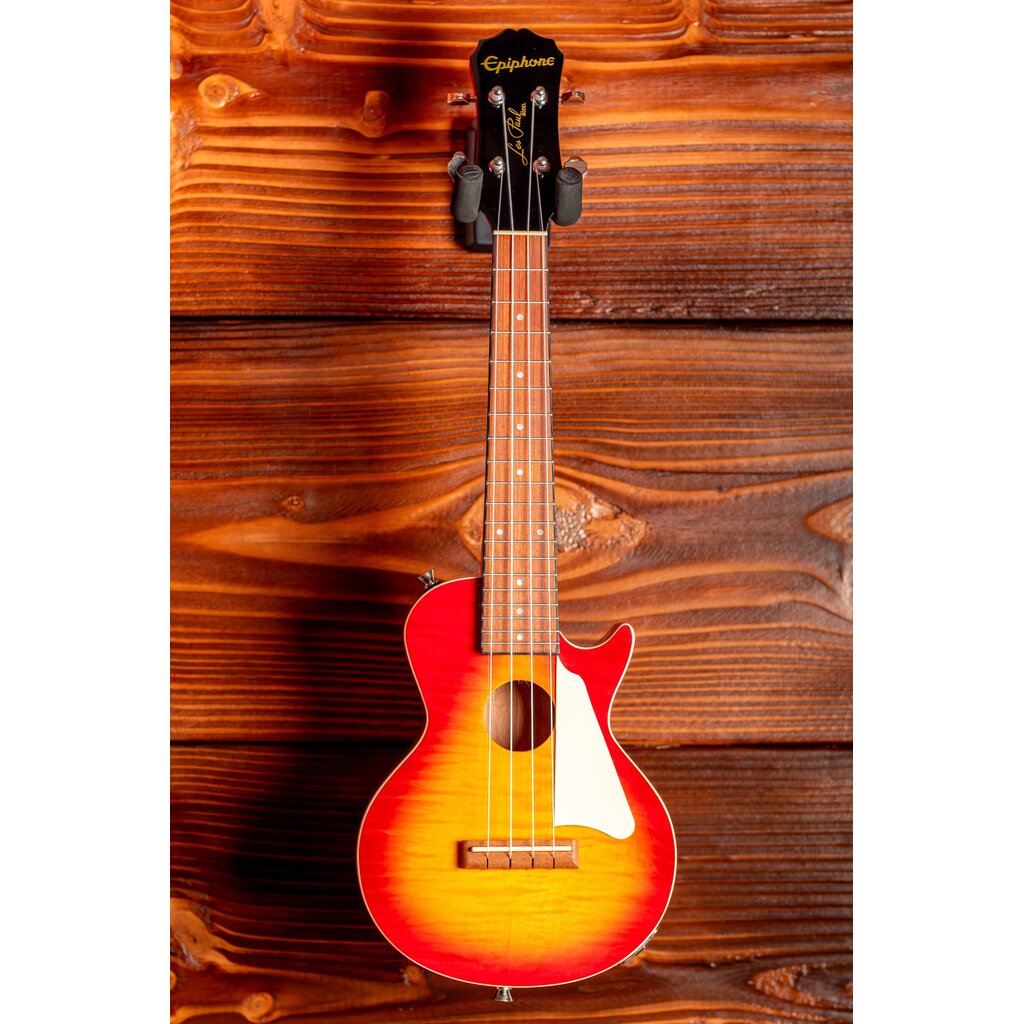Epiphone Epiphone Les Paul Acoustic-Electric Concert Ukulele, Heritage Cherry Sunburst (Included Gig Bag) (In-Store Pickup Only)