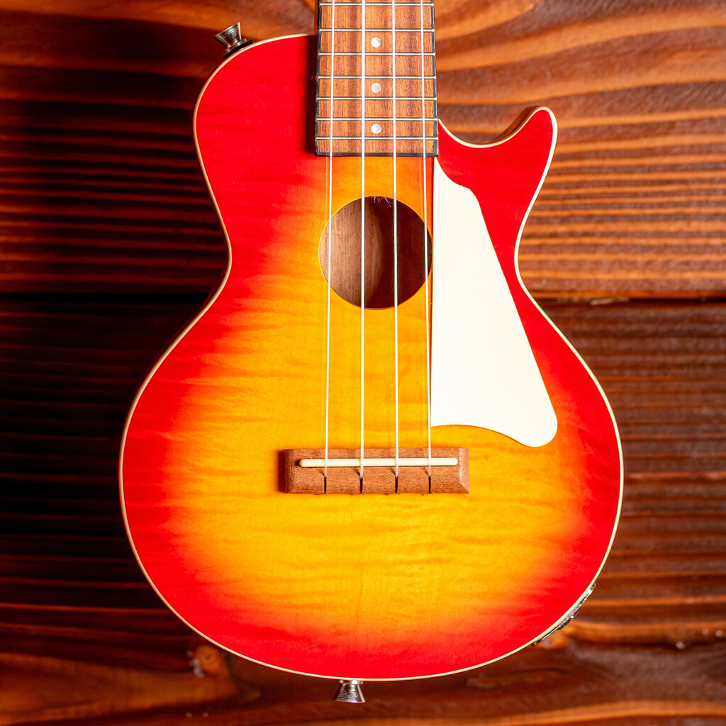 Epiphone Epiphone Les Paul Acoustic-Electric Concert Ukulele, Heritage Cherry Sunburst (Included Gig Bag) (In-Store Pickup Only)