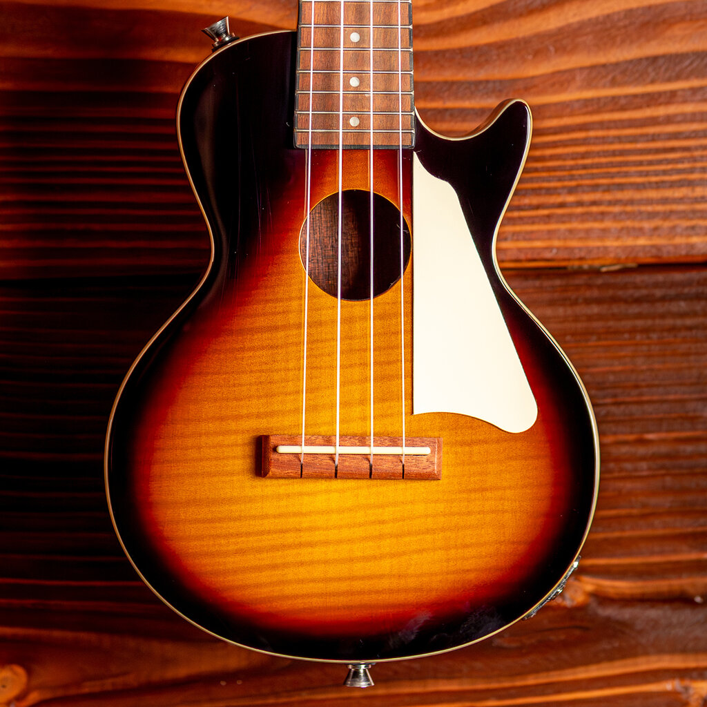 Epiphone Epiphone Les Paul Acoustic-Electric Concert Ukulele, Vintage Sunburst (Included Gig Bag) (In-Store Pickup Only)