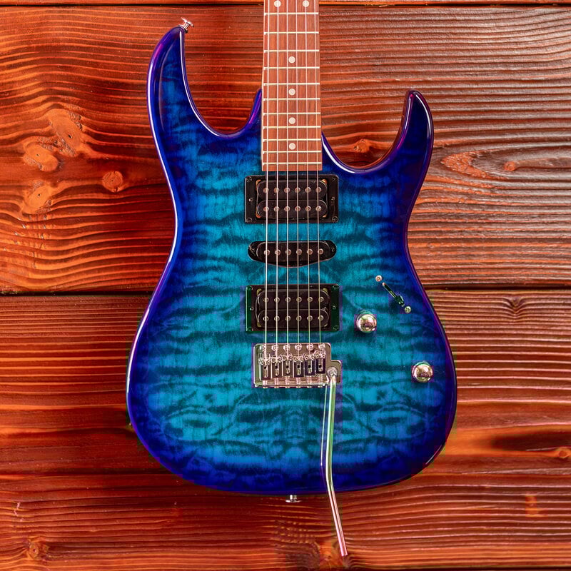 Ibanez Ibanez Gio GRX70QA Electric Guitar, Transparent Blue Burst