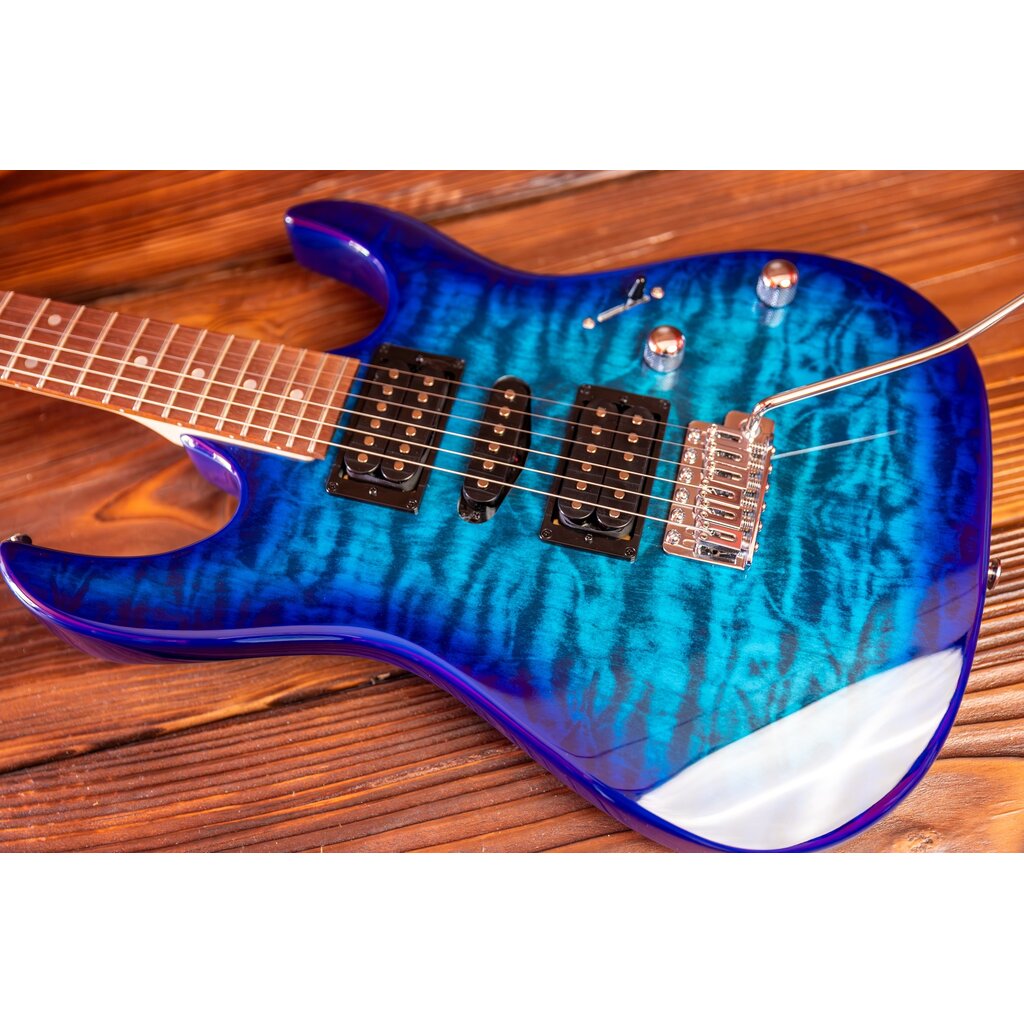 Ibanez Ibanez Gio GRX70QA Electric Guitar, Transparent Blue Burst