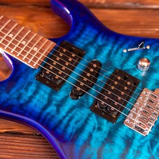 Ibanez Ibanez Gio GRX70QA Electric Guitar, Transparent Blue Burst