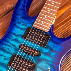 Ibanez Ibanez Gio GRX70QA Electric Guitar, Transparent Blue Burst