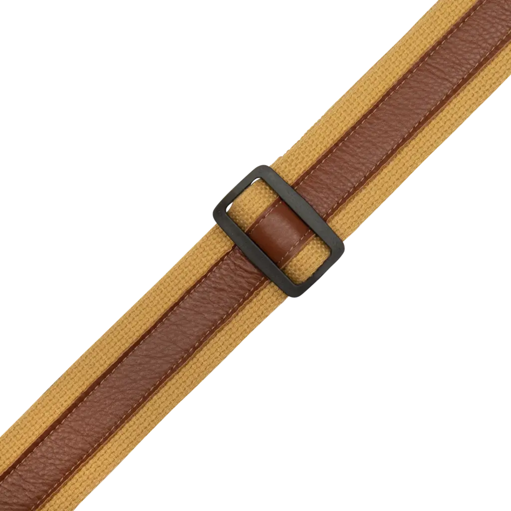Levy's Levy's Cotton Combo Series Guitar Strap, Tan & Tan