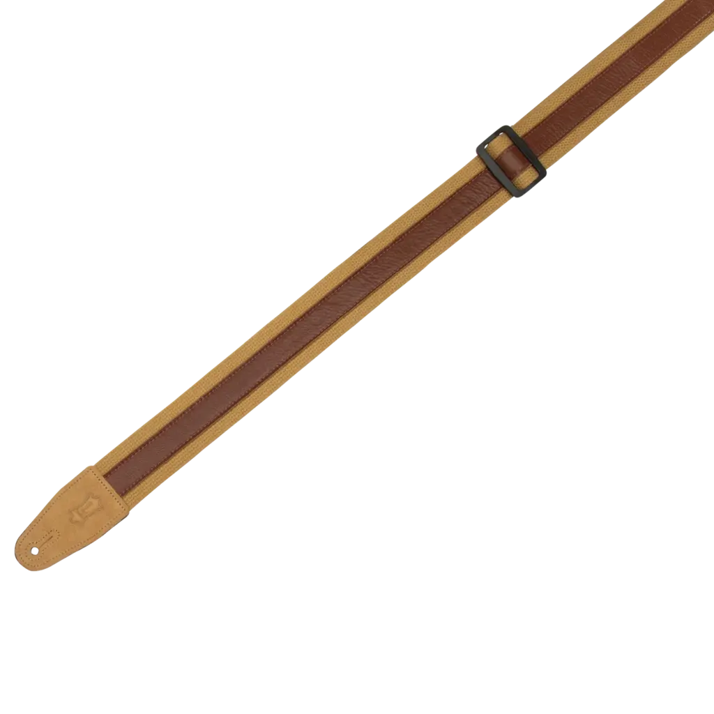 Levy's Levy's Cotton Combo Series Guitar Strap, Tan & Tan