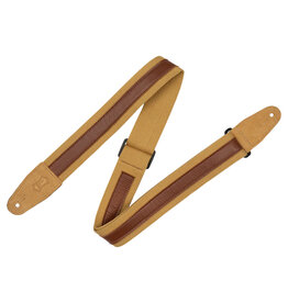 Levy's Levy's Cotton Combo Series Guitar Strap, Tan & Tan