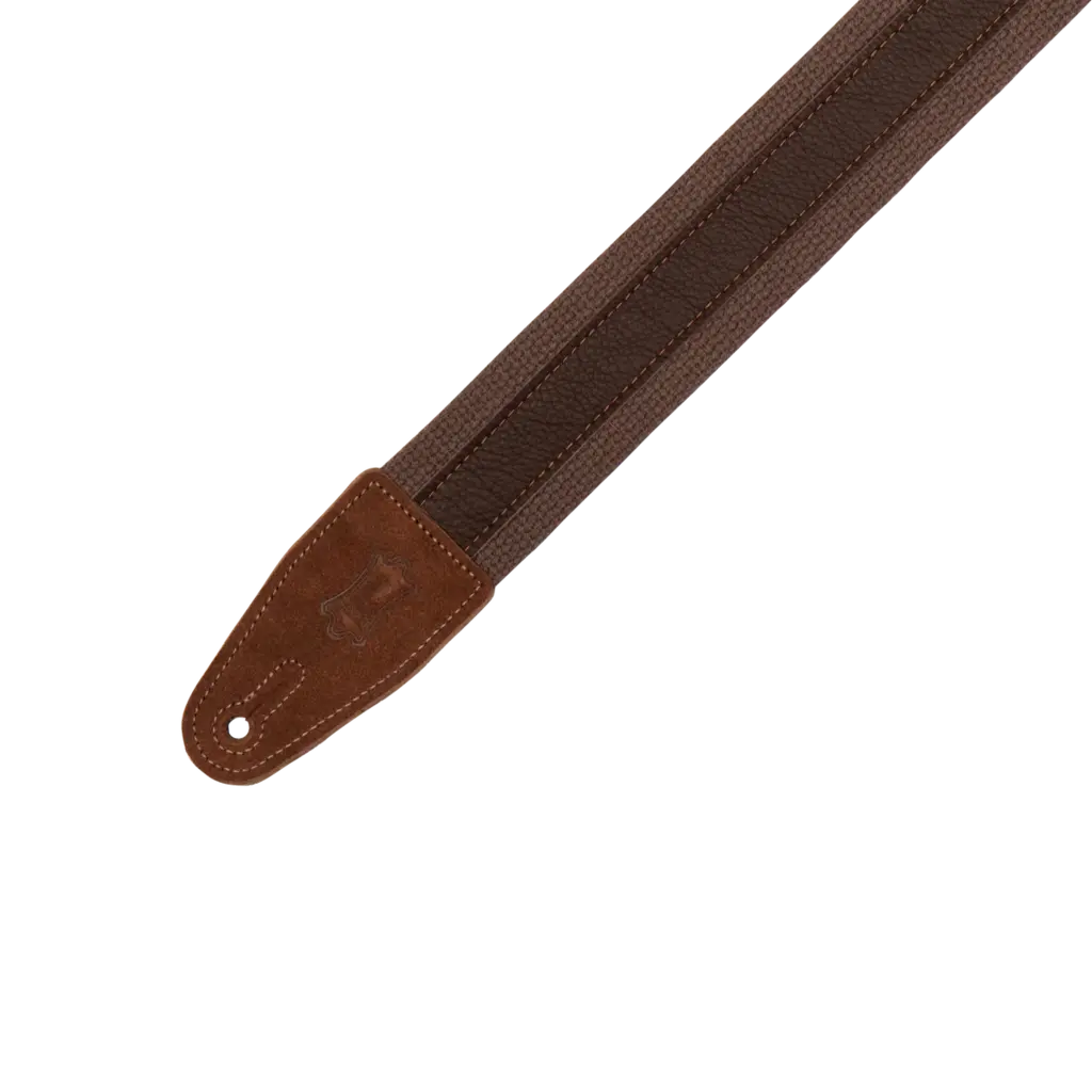 Levy's Levy's Cotton Combo Series Guitar Strap, Brown & Dark Brown