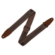 Levy's Levy's Cotton Combo Series Guitar Strap, Brown & Dark Brown