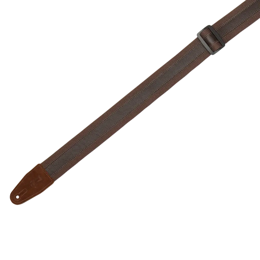 Levy's Levy's Cotton Combo Series Guitar Strap, Brown & Dark Brown