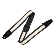 Levy's Levy's Cotton Combo Series Guitar Strap, Black & Cream