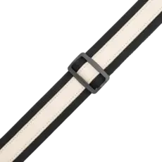 Levy's Levy's Cotton Combo Series Guitar Strap, Black & Cream