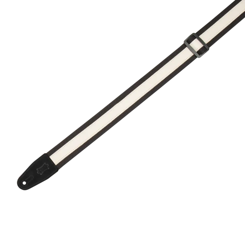 Levy's Levy's Cotton Combo Series Guitar Strap, Black & Cream