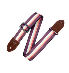 Levy's Levy's Suede Harmony Series Guitar Strap, 3 Bar Pattern