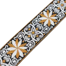 Levy's Levy's Vintage Hootenanny Series Guitar Strap, Yellow