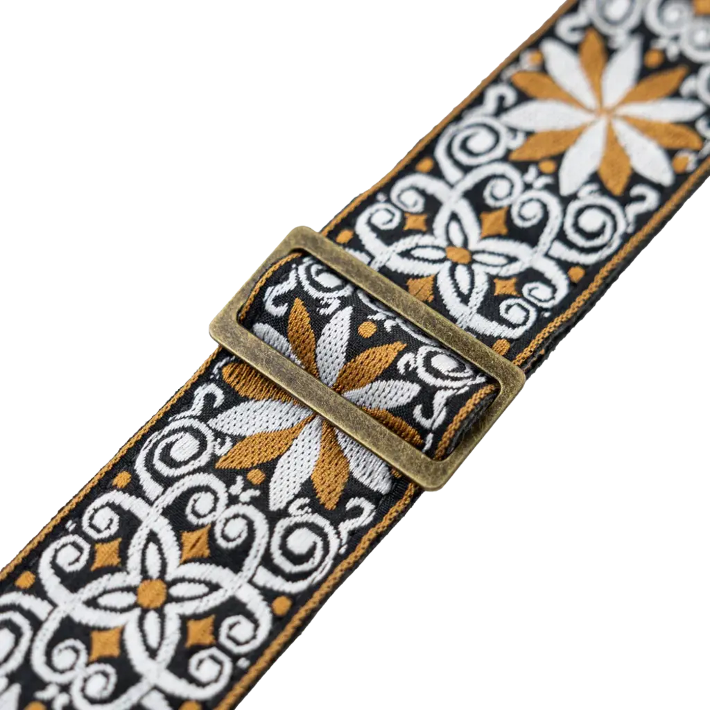 Levy's Levy's Vintage Hootenanny Series Guitar Strap, Yellow