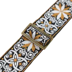 Levy's Levy's Vintage Hootenanny Series Guitar Strap, Yellow