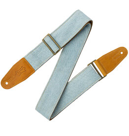 Levy's Levy's Denim Series Guitar Strap, Light Blue