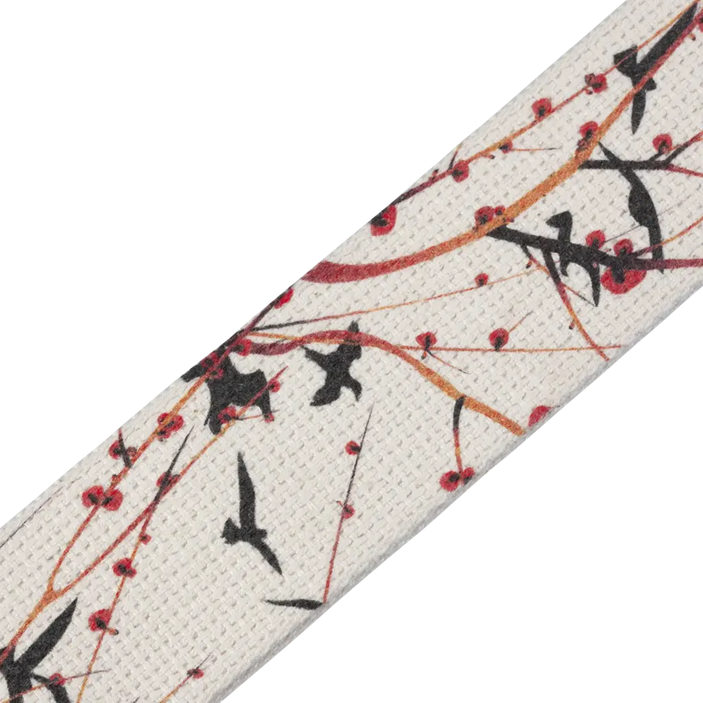 Levy's Levy's Nature Cotton Series Guitar Strap, Birds & Trees