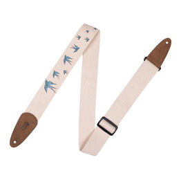 Levy's Levy's Nature Cotton Series Guitar Strap, Blue Bird