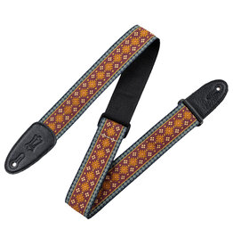 Levy's Levy's Original Hootenanny Series Guitar Strap, Red Aztec