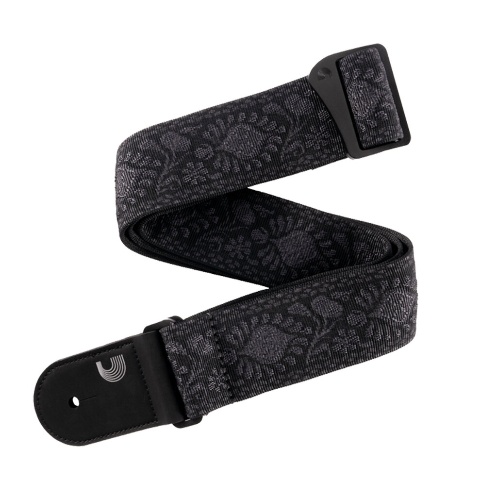 D'Addario D'Addario Woven Guitar Strap, Monterey Black Tubular