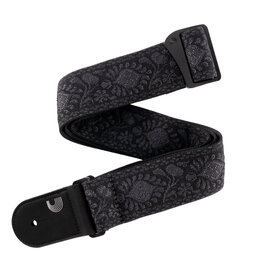 D'Addario D'Addario Woven Guitar Strap, Monterey Black Tubular
