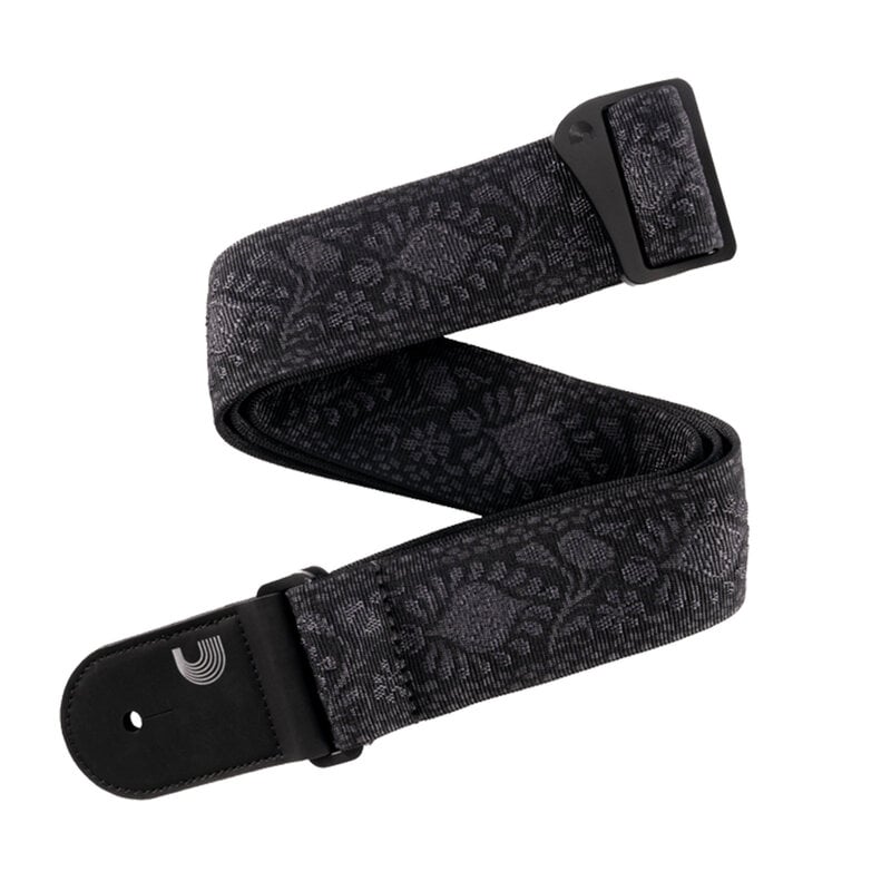 D'Addario D'Addario Woven Guitar Strap, Monterey Black Tubular