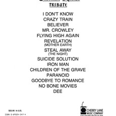 Hal Leonard "Ozzy Osbourne - Randy Rhoads Tribute" Guitar TAB Book