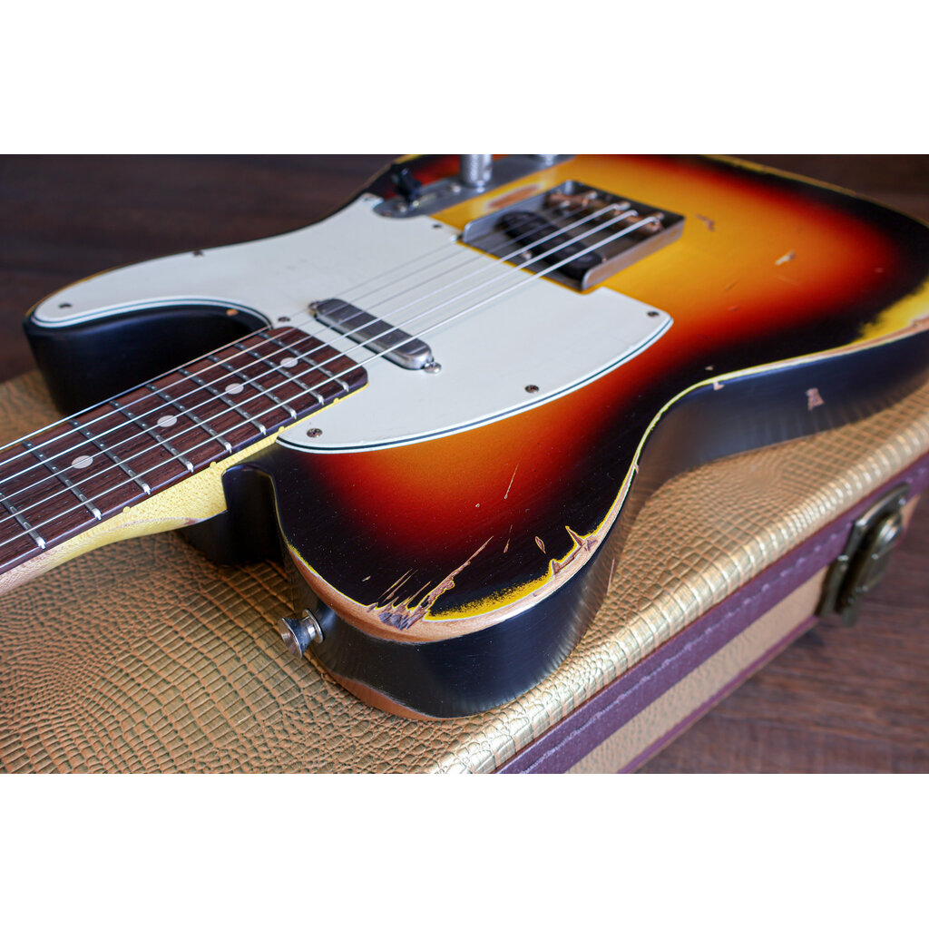 Nash Guitars Nash Guitars - T63 - 3 Tone Sunburst - Heavy Aging
