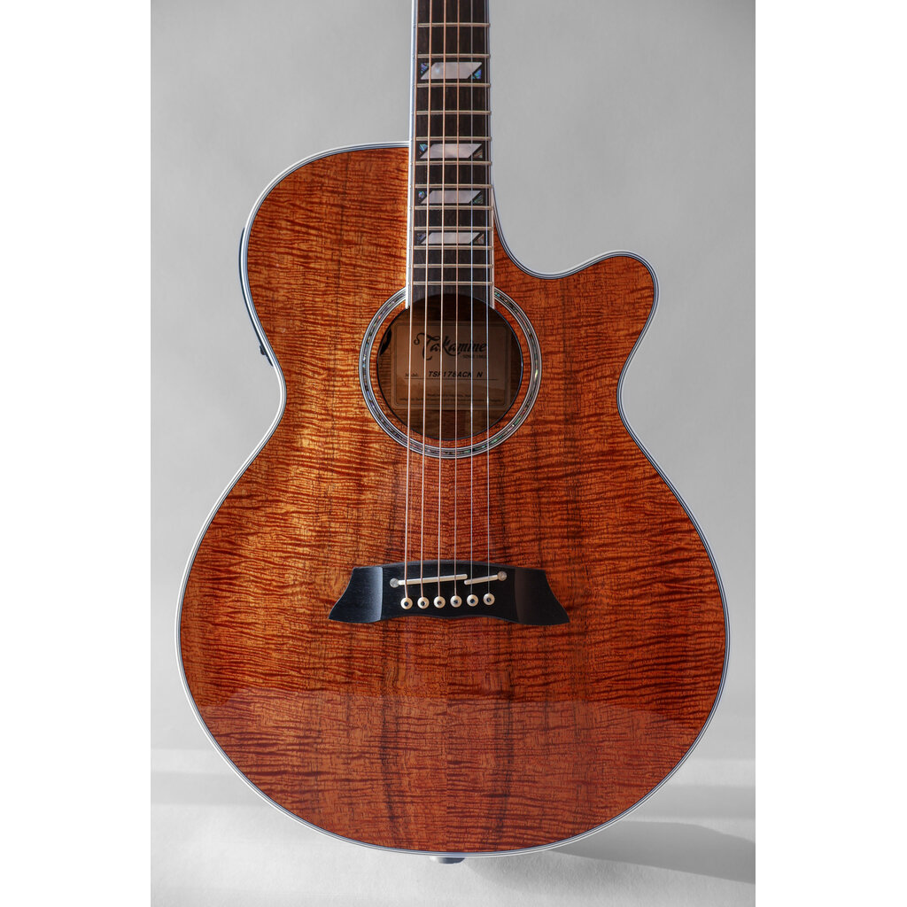 Takamine Takamine TSP178ACK N Thinline Acoustic/Electric Guitar [Semi-Hard Case Included] Koa Natural Gloss