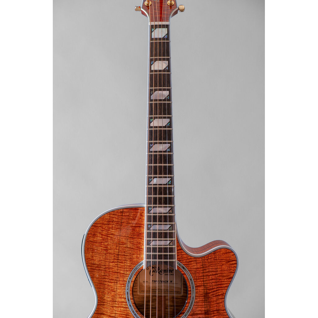 Takamine Takamine TSP178ACK N Thinline Acoustic/Electric Guitar [Semi-Hard Case Included] Koa Natural Gloss